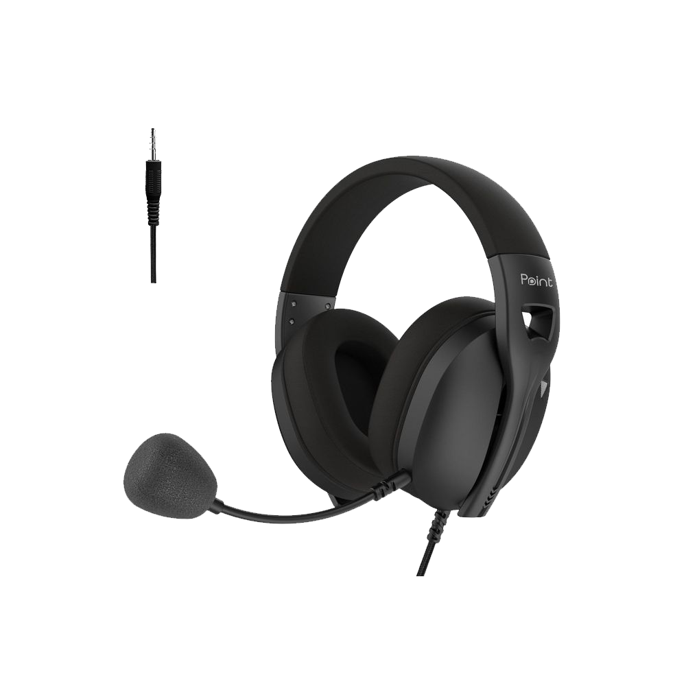Headphone Wired Point PT-05  (One Socket 3.5mm+External Mic)