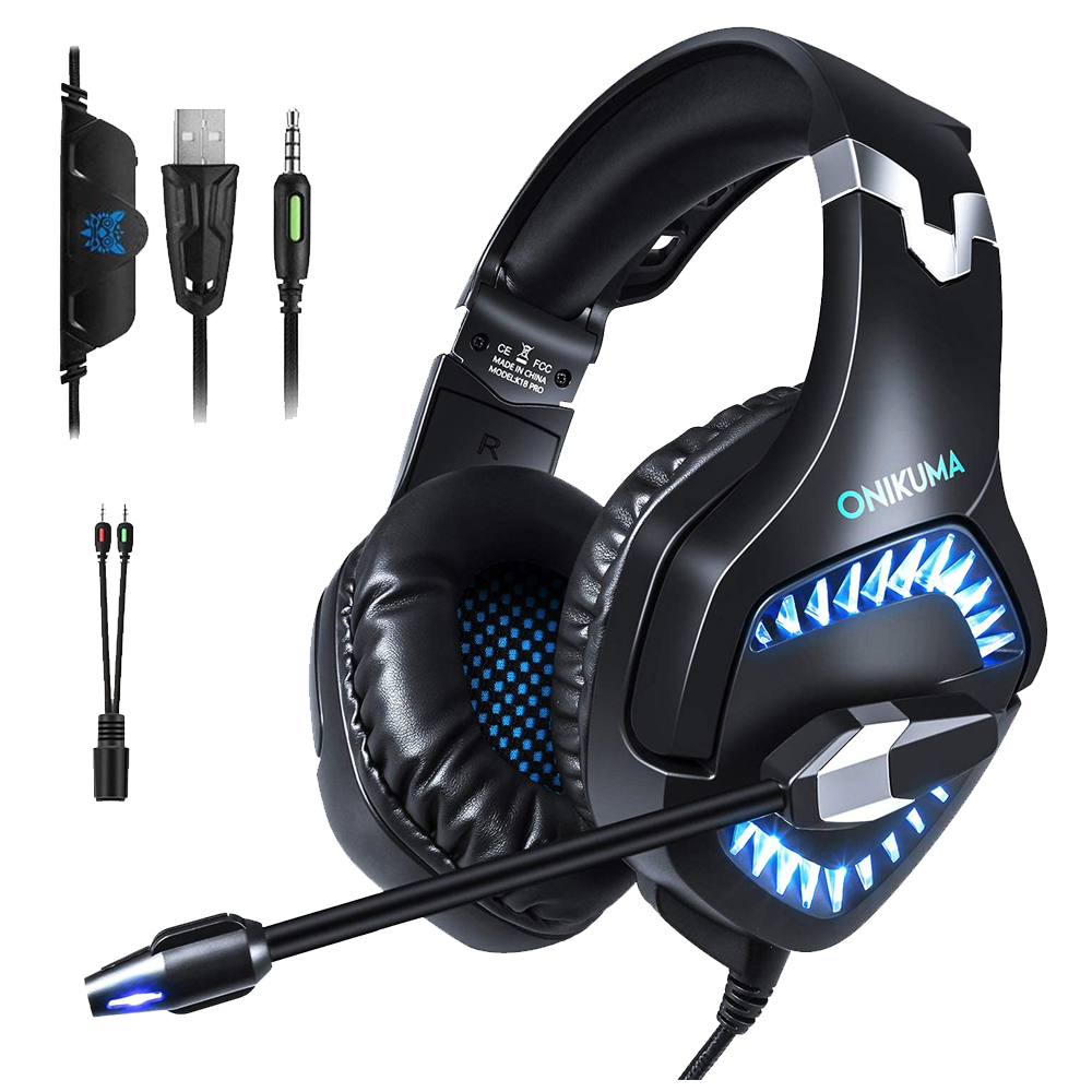 Headphone Wired Run Mus K1B PRO  (One Socket With Convert + USB)