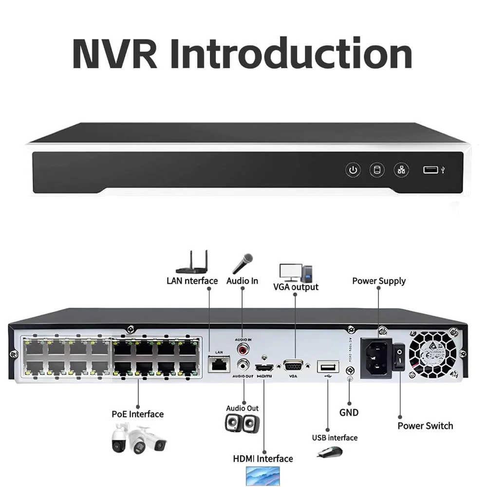 Hikvision DS-7616NI-Q2/16P 4K 16-Channel NVR