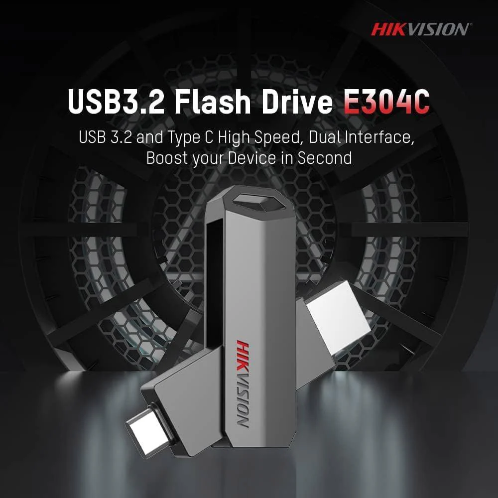 Hikvision E304C 128GB OTG Type-C & USB 3.2 Flash Memory