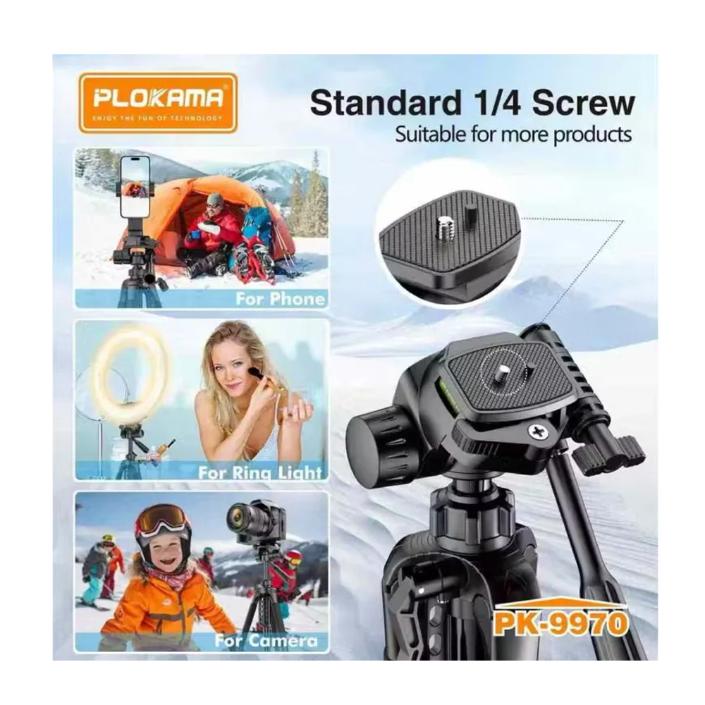 Holder Mobile Tripod Plokama PK-9970 360° With Remont Control 1.80M