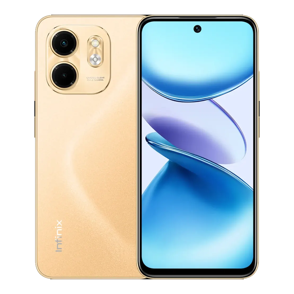 Infinix Smart 9 Mobile Phone (4+4G Ram - 128G Rom) - Gold