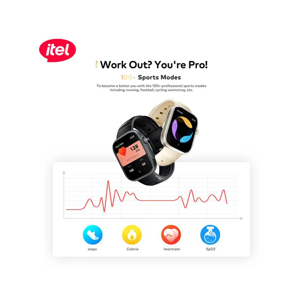 Itel ISW-O23 Storm Ultra Smart Watch - Black