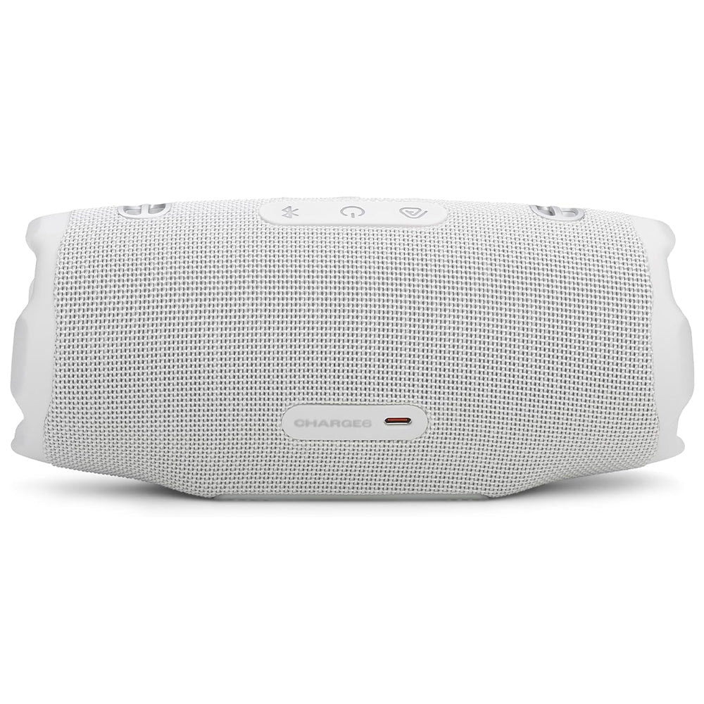 JBL Charge 6 Waterproof Portable Bluetooth Speaker - White