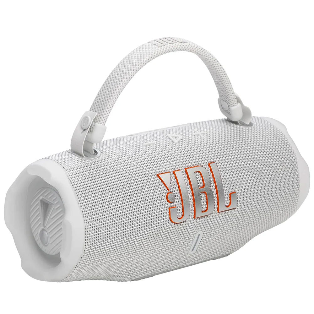 JBL Charge 6 Waterproof Portable Bluetooth Speaker - White