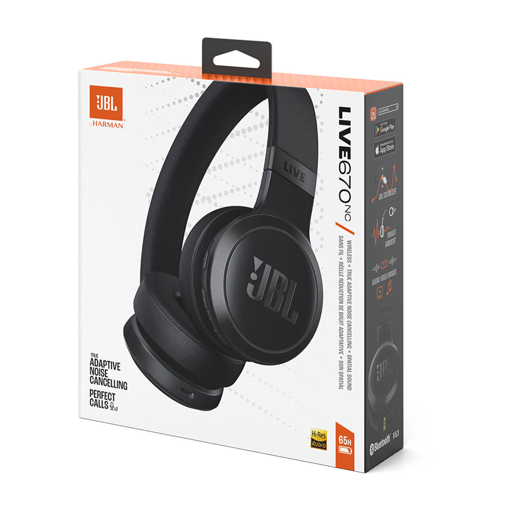 JBL Live 670NC Bluetooth Headphone - Black