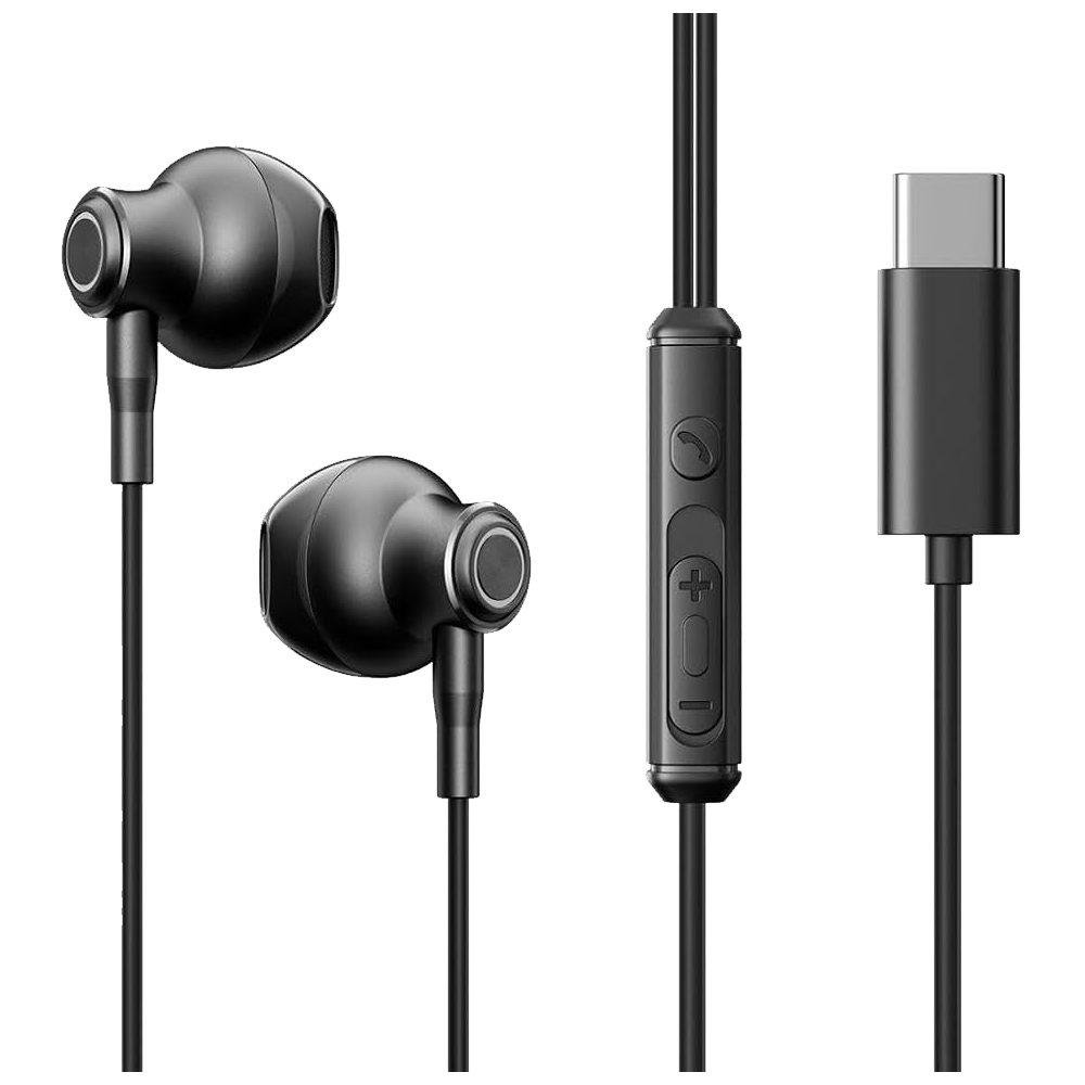 Earphone Wired Joyroom JR-EC07 (Type-C) - Black