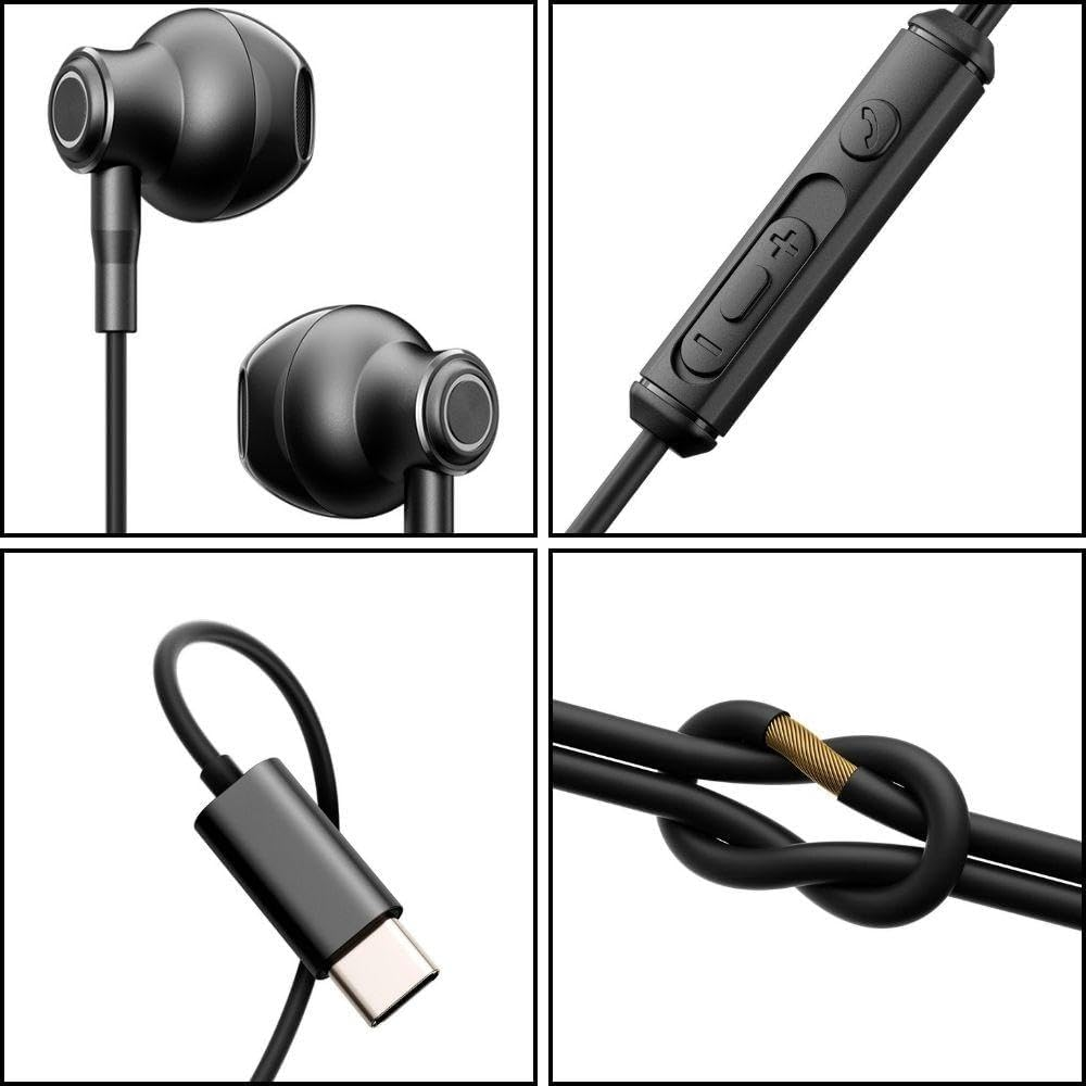 Earphone Wired Joyroom JR-EC07 (Type-C) - Black