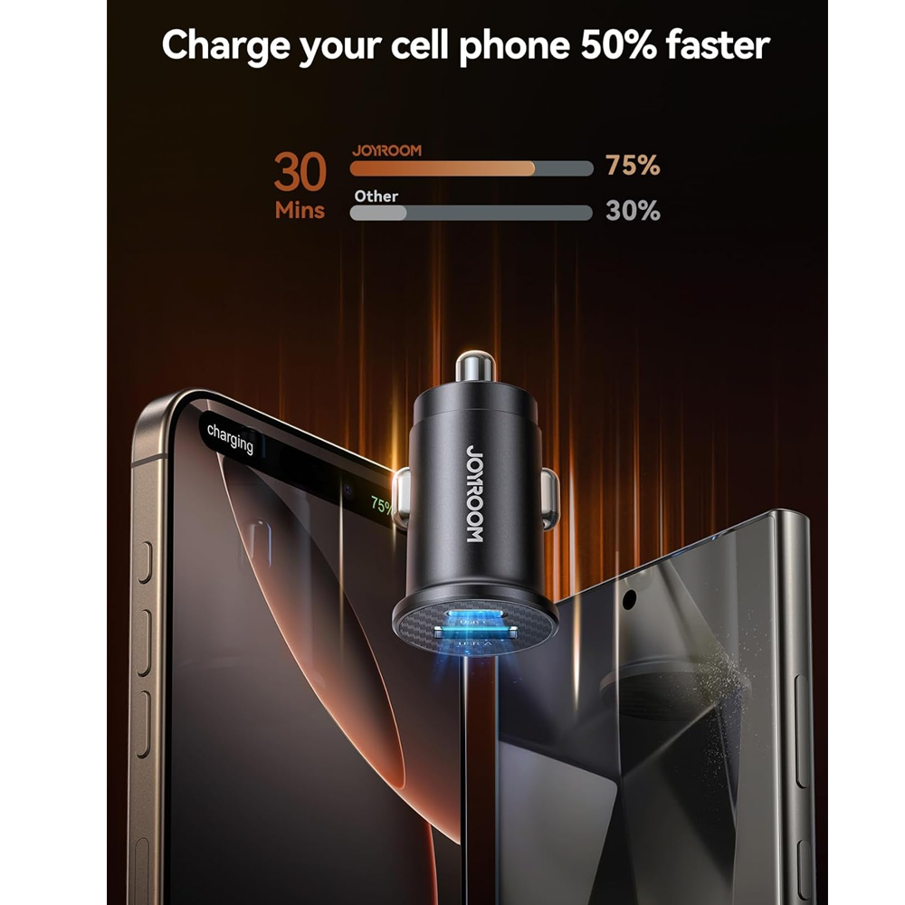 Joyroom JR-CCN16 Mini 15W USB & Type-C Car Charger