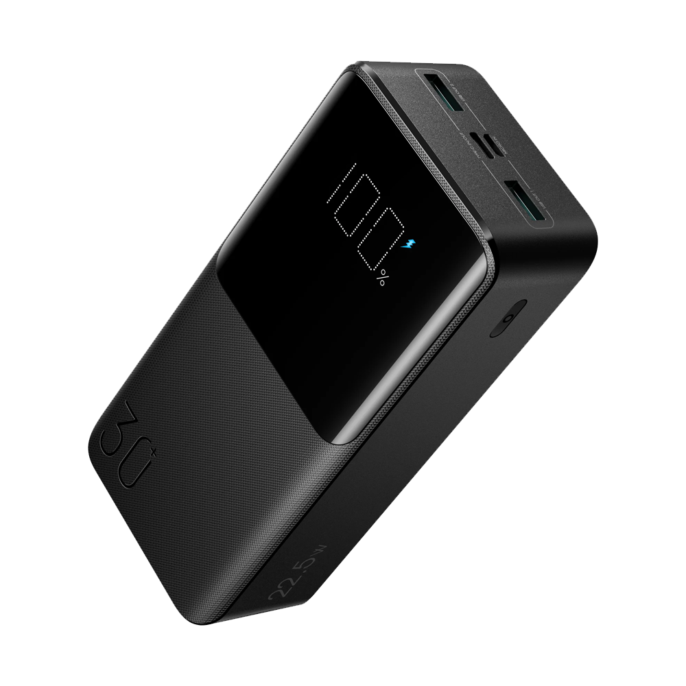 Joyroom JR-QP193 Digital Display Fast Charging Power Bank 30000mAh 22.5W - Black