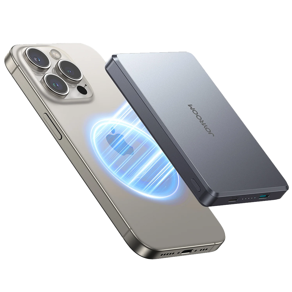 Joyroom JR-PBM08 Pro Ultra Slim Magnetic Wireless Power Bank 10000mAh 20W  - Space Grey