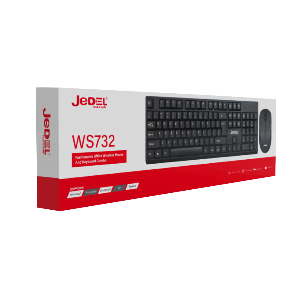 Keyboard + Mouse Wireless Jedel WS732