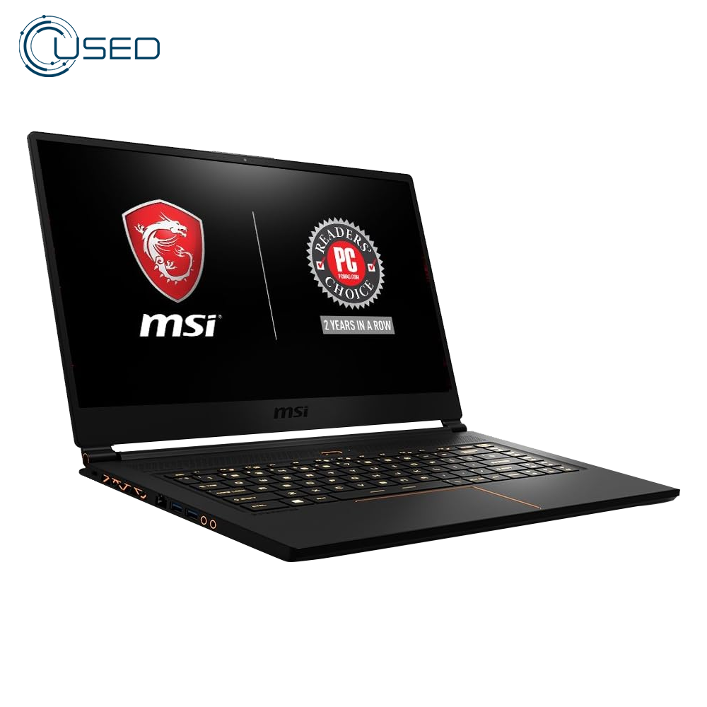 Laptop Used MSI GS65 Stealth Thin 8RF (I7/8750H - 32G DDR4 - 512G M.2 NVMe - Nvidia GTX1070 8G DDR5 -  Cam - 15.6 Inch 144Hz)