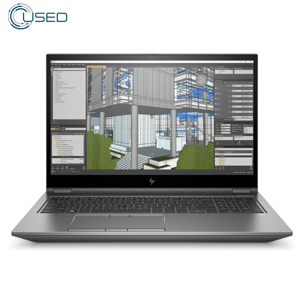 Laptop Used Workstation HP ZBook Fury 15 G8 (i7/11850H - 16GB DDR4 - 512GB M.2 NVMe - Nvidia RTX A2000 4GB DDR6 - Cam - 15.6 Inch)