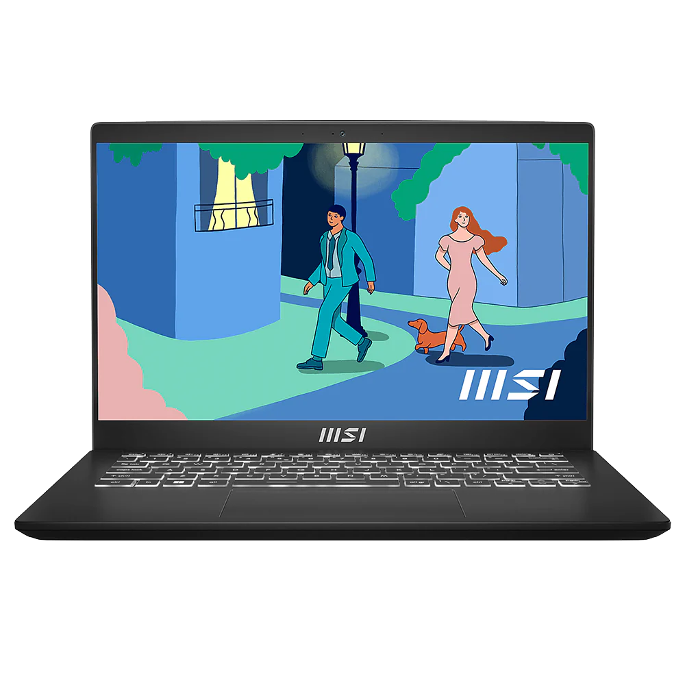 Laptop MSI Modern 14 C12MO-1075XEG (I3/1215U - 8G DDR4 - 256G M.2 NVMe - Intel Iris Xe Graphics - 14.0 INCH FHD IPS 60Hz) - Black