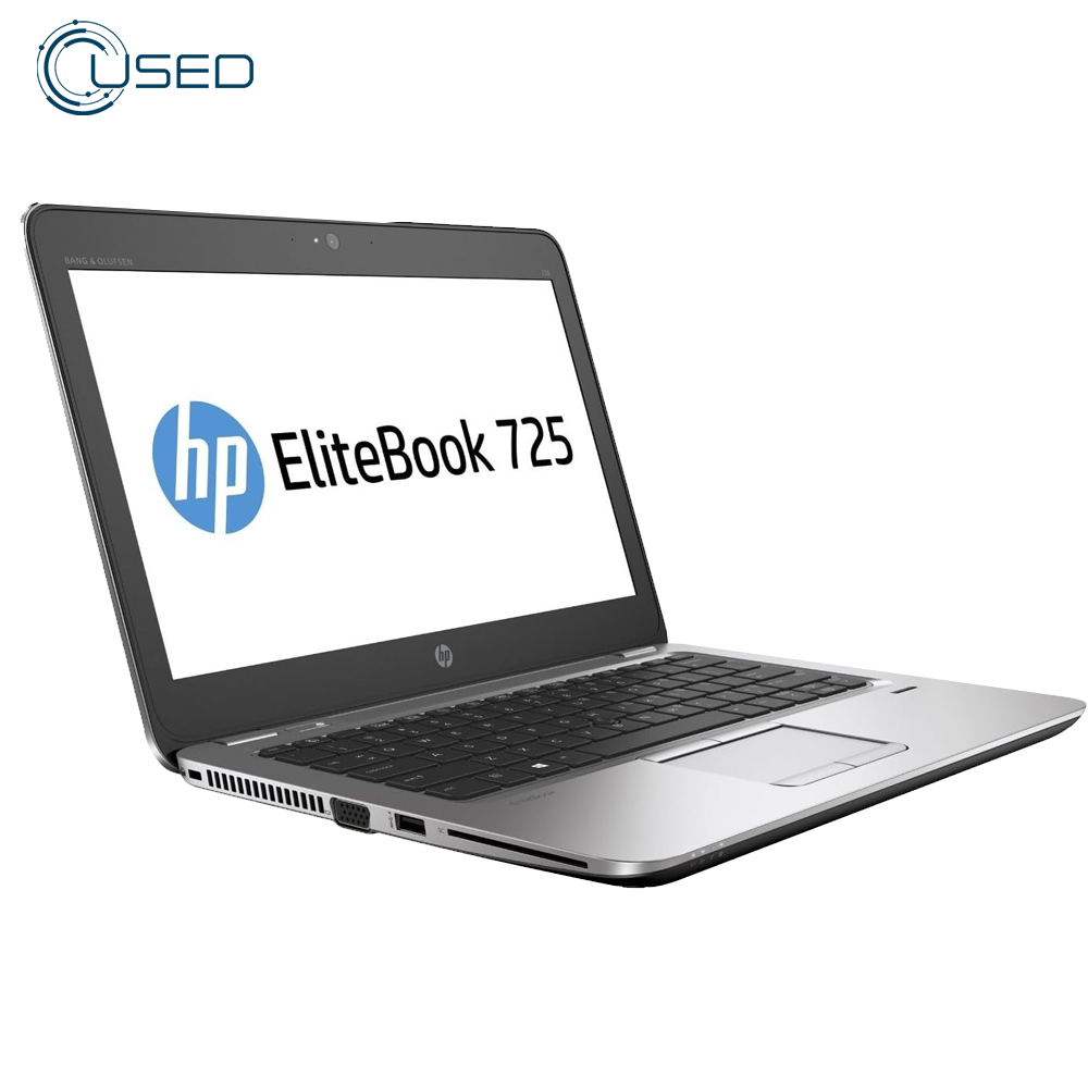 Laptop Used HP EliteBook 725 G3 (AMD Pro A8/8600B - 8G DDR3 - 256G M.2 NVMe -  AMD Radeon R6 1G DDR3 - CAM - 12.5 INCH)