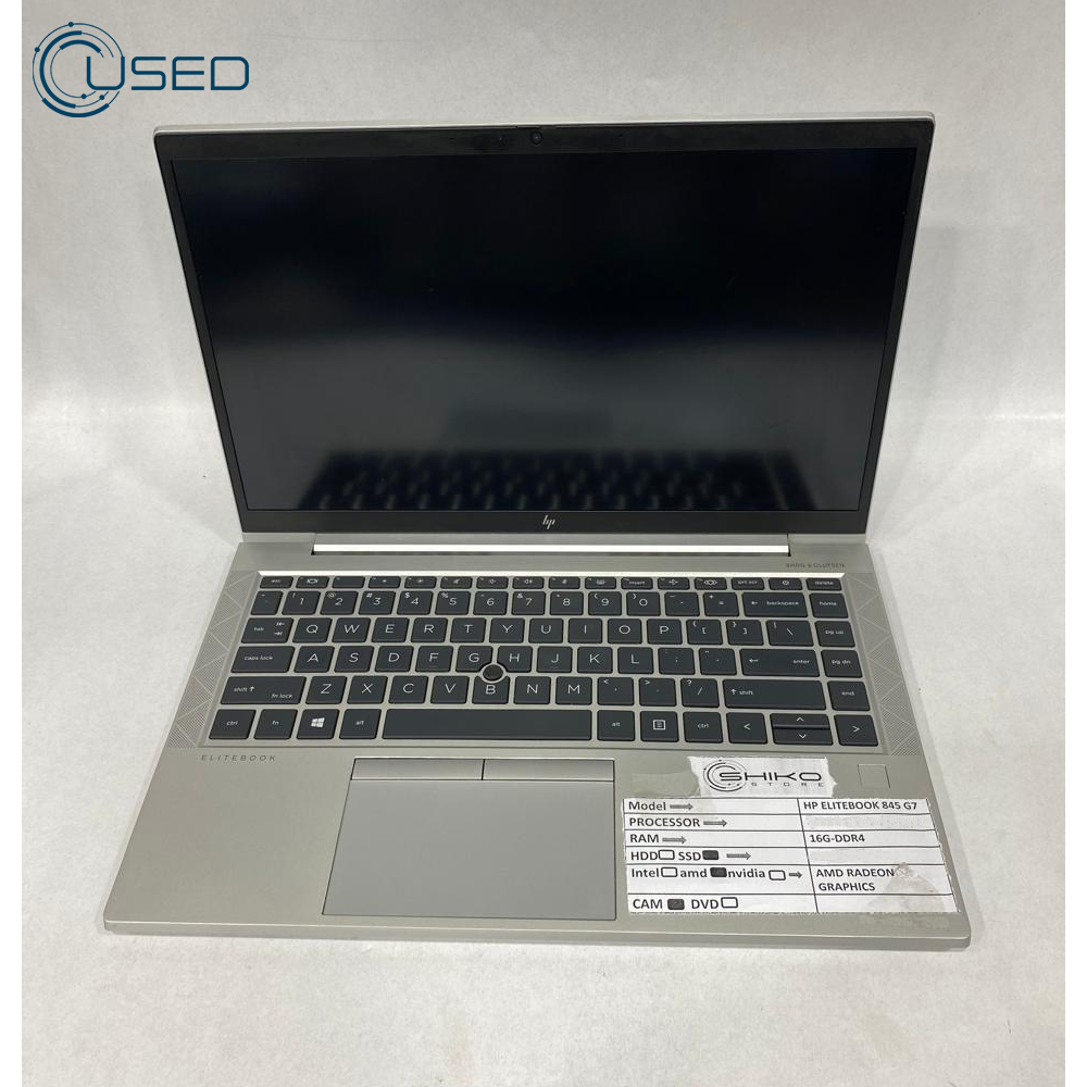 Laptop Used HP Elitebook 845 G7 (Ryzen 5 Pro/4650U - 16G DDR4 - 512G M.2 NVMe - AMD Radeon Graphics - Cam - Touch 14.0 Inch)