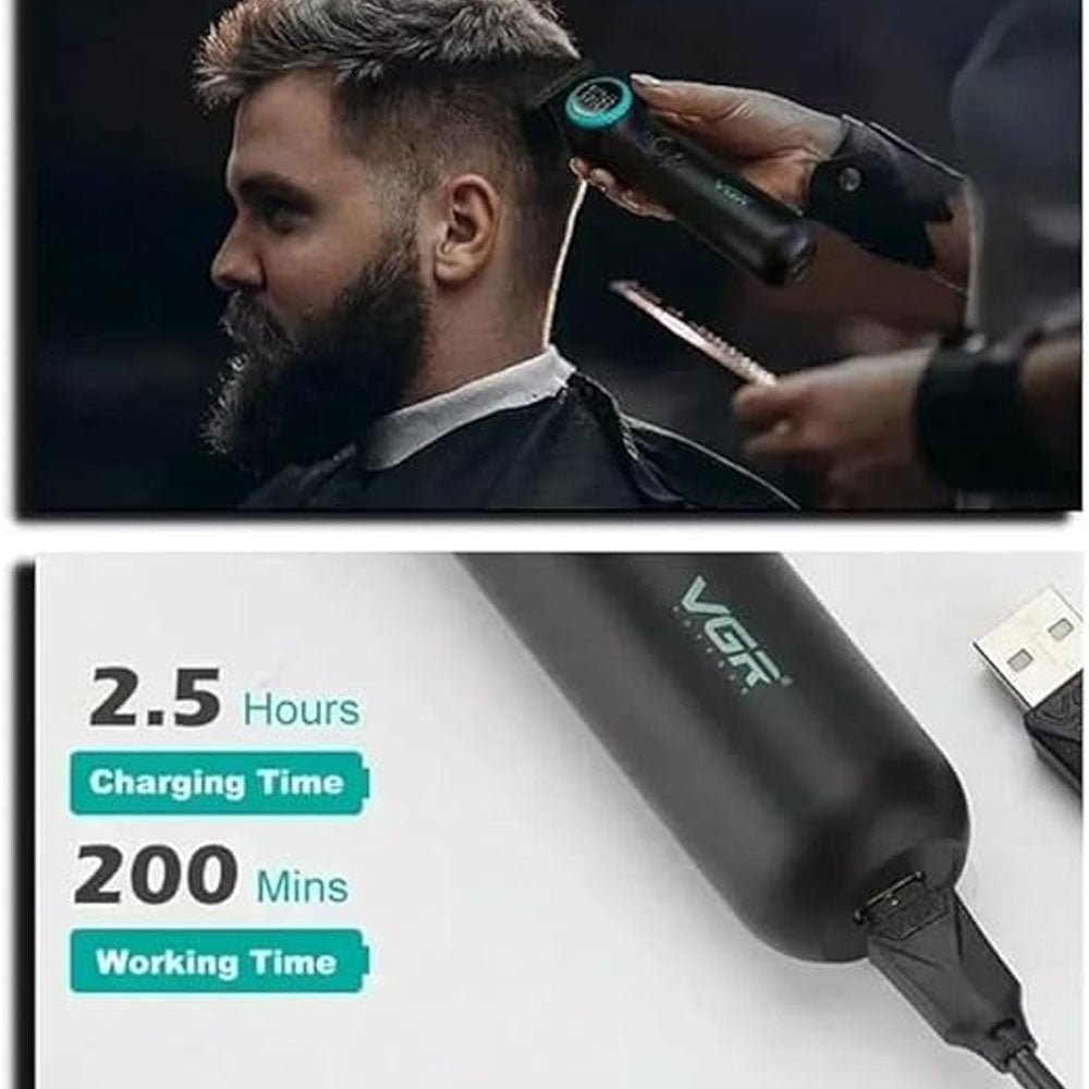 VGR V-990 Professional Hair Trimmer - Black