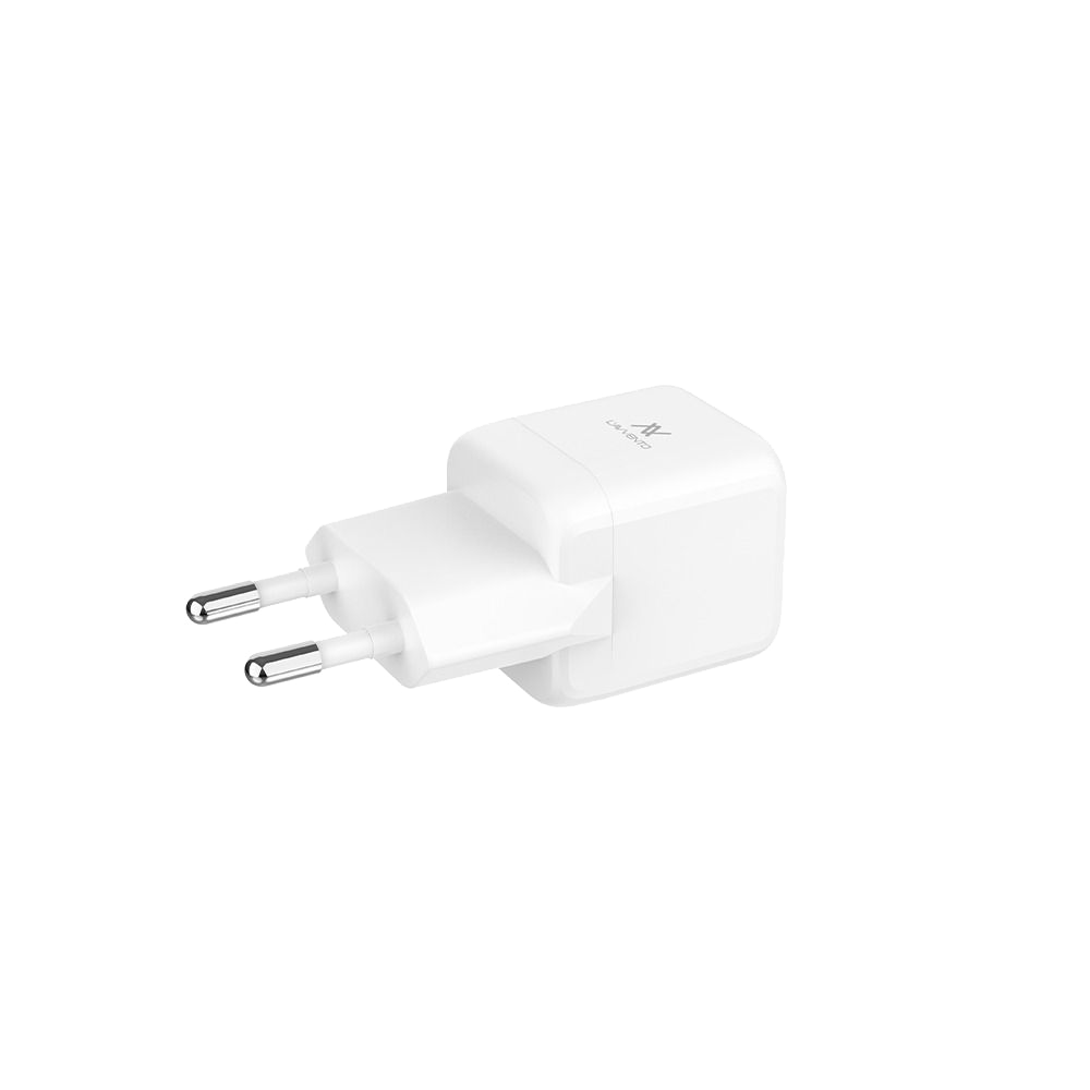 Lavvento MP535 Mini GaN 25W Charger With Type-C to Type-C Cable 1M - White