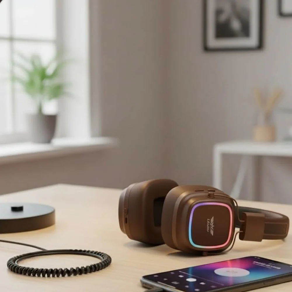 Lelisu LS-258 Blueooth Headphone - Brown