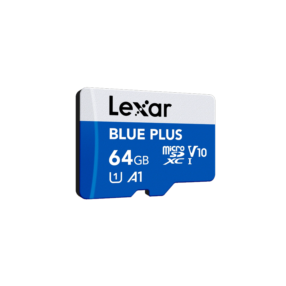 Lexar Blue Plus 64GB Class 10 microSD Memory Card