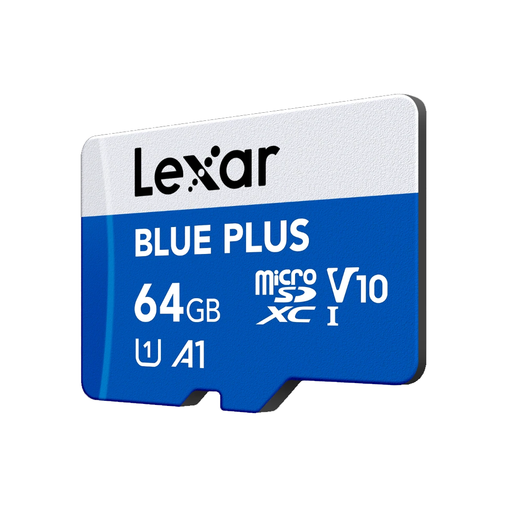 Lexar Blue Plus 64GB Class 10 microSD Memory Card