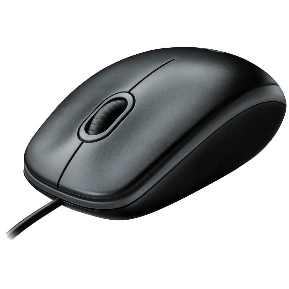 Logitech B100 Wired Mouse - Black