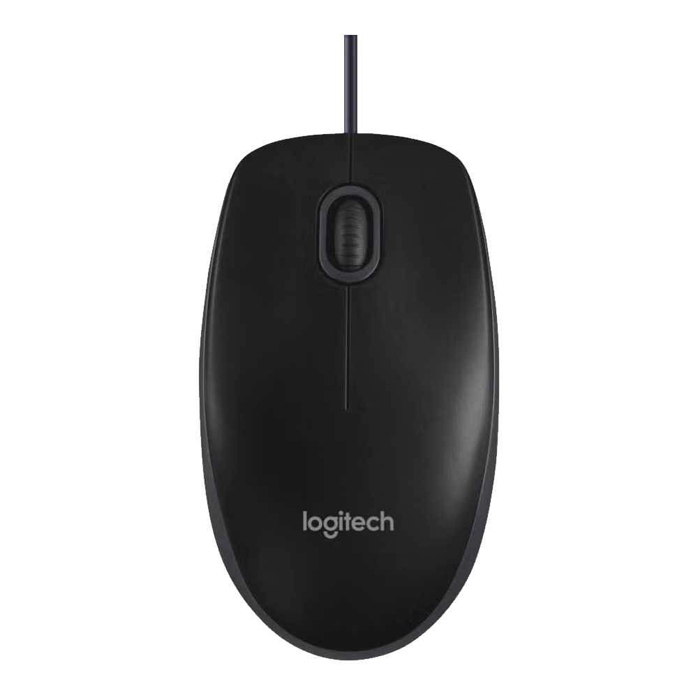 Logitech B100 Wired Mouse - Black