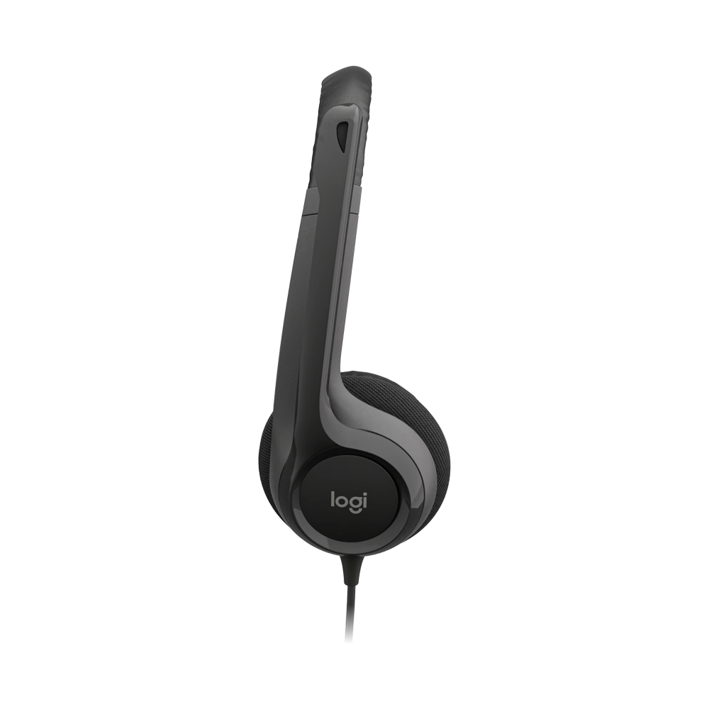 Logitech H390 Wired Headphone With Noise-Cancelling Mic (USB 2.0) - Black