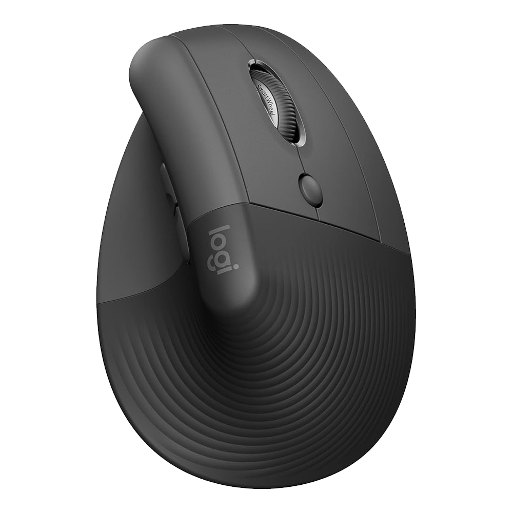 Logitech Lift Vertical Ergonomic Bluetooth/Wireless Mouse 4000Dpi - Graphite