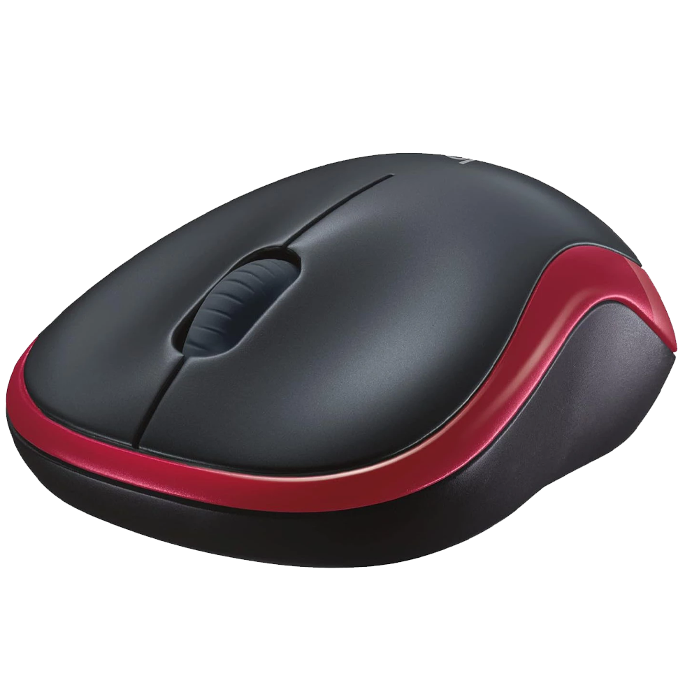 Logitech M185 Wireless Mouse - Red