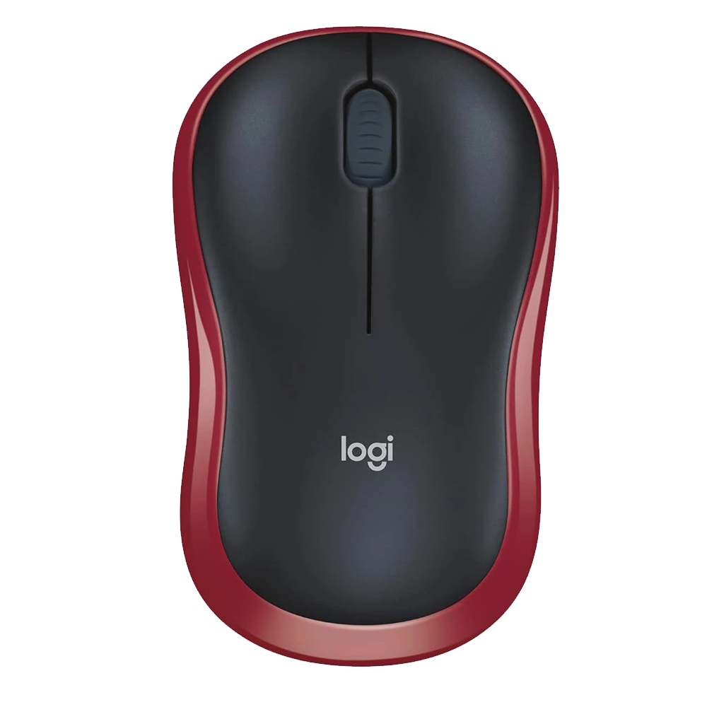 Logitech M185 Wireless Mouse - Red