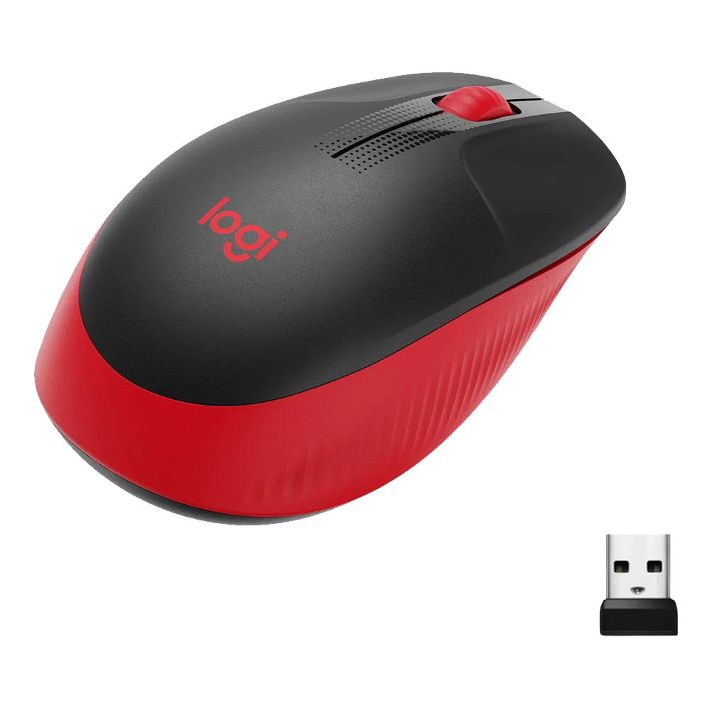 Logitech M190 Wireless Mouse 1000DPI - Red