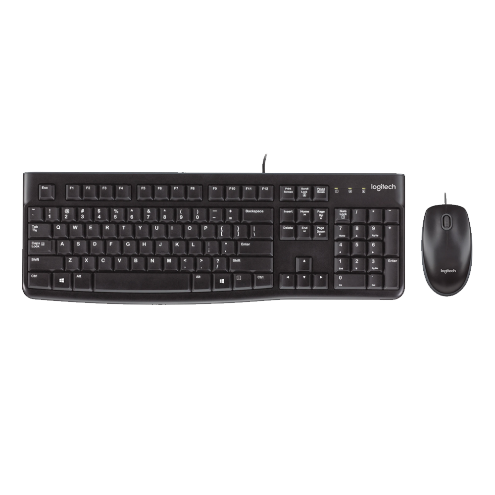 Logitech MK120 Wired Keyboard + Mouse Combo