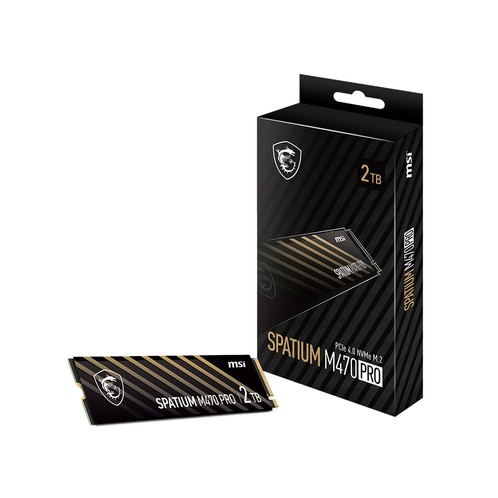 MSI SPATIUM M470 PRO 2TB PCIe 4.0 NVMe M.2 SSD