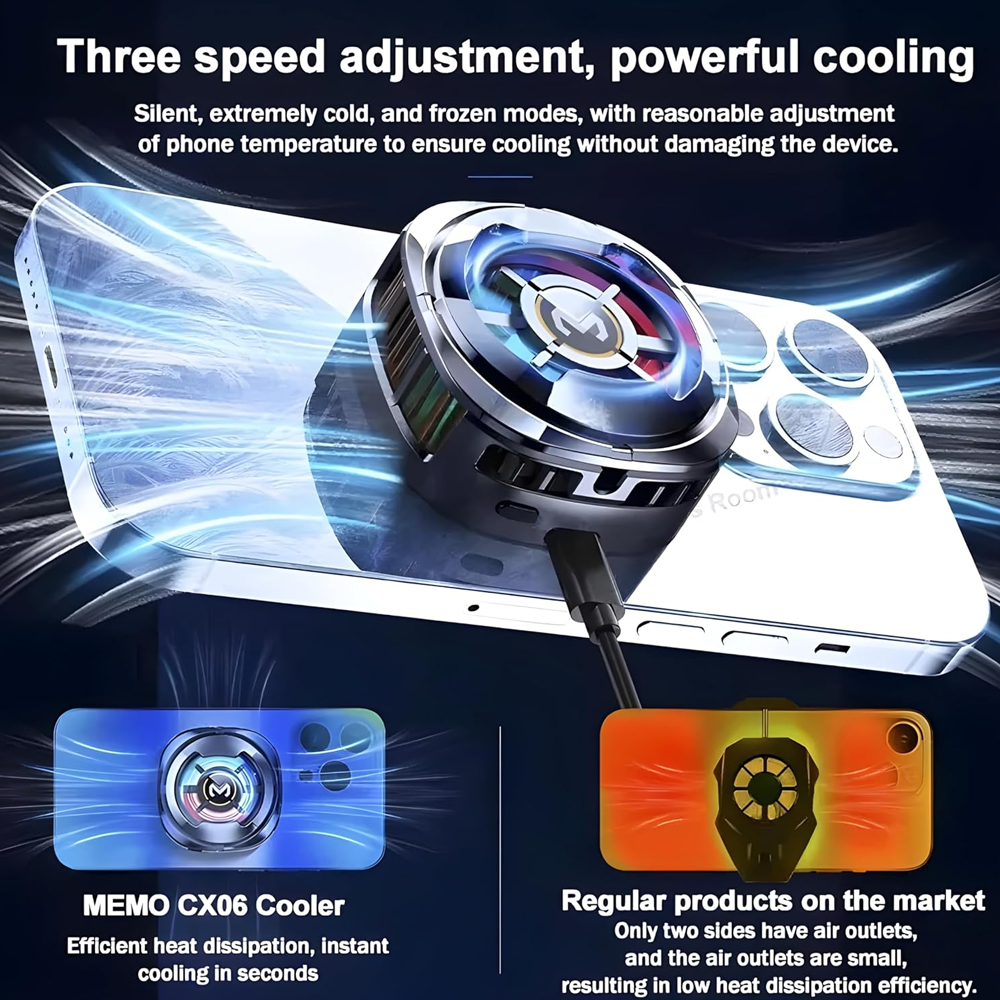 MEMO CX06 Magnetic Mobile Cooling Fan