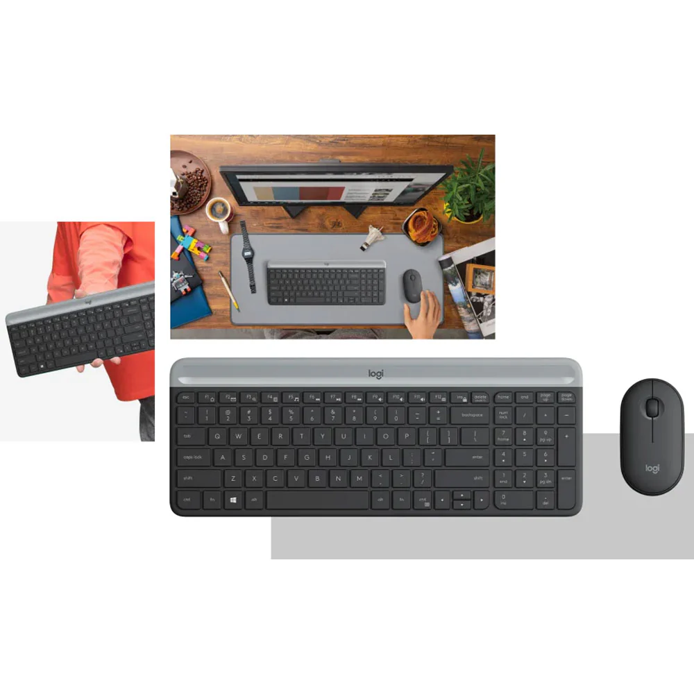 Logitech Mk470 Slim Wireless Keyboard + Mouse Combo