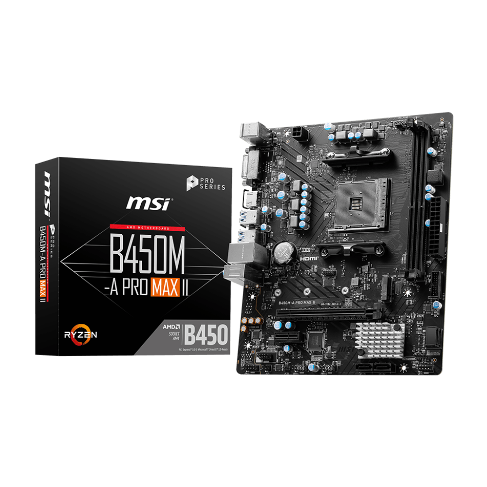 MOTHERBOARD MSI AMD B450M - A PRO MAX II (AM4)