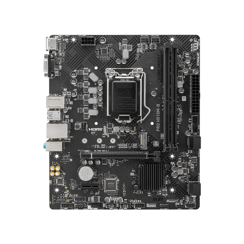 Motherboard Intel MSI Pro H510M-B (LGA1200) + CPU Intel Core I3-10105F Tray (LGA1200)