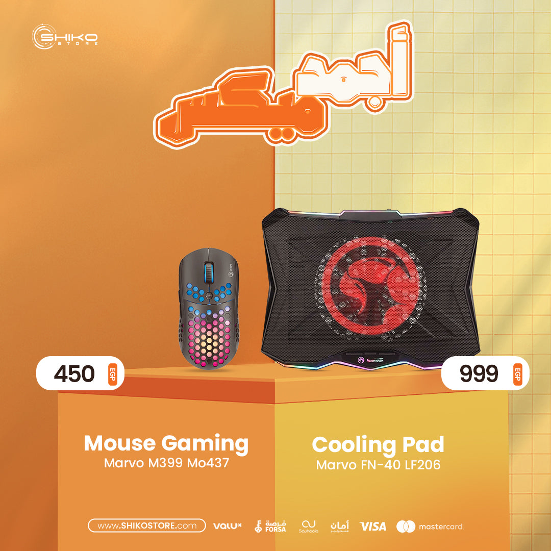 Mouse USB Gaming Marvo M399 Mo437 + Cooling Pad Marvo FN-40 LF206