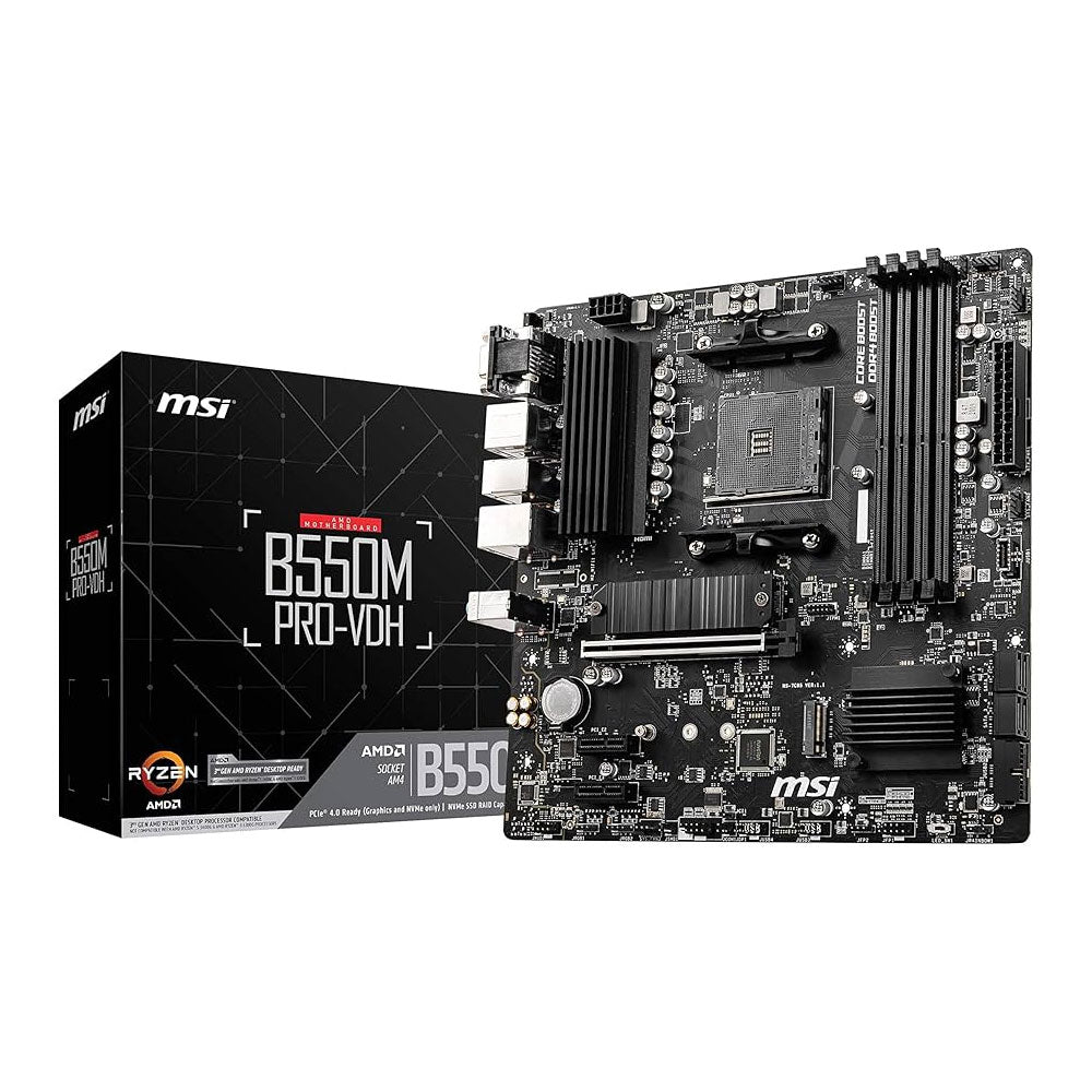 MSI B550M PRO-VDH AMD AM4 Motherboard