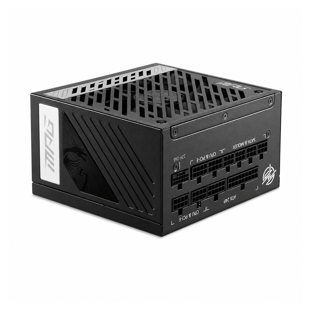 MSI MPG A1000G PCIE5 80 PLUS Gold Power Supply (1000W)