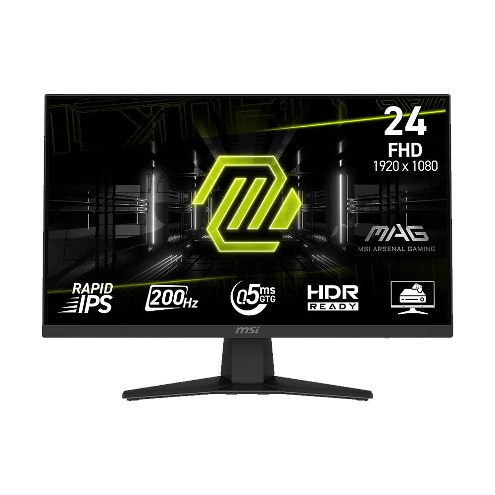 MSI MAG 244F 24-Inch Gaming Monitor (Flat IPS - 200Hz) (HDMI - Display - Audio)