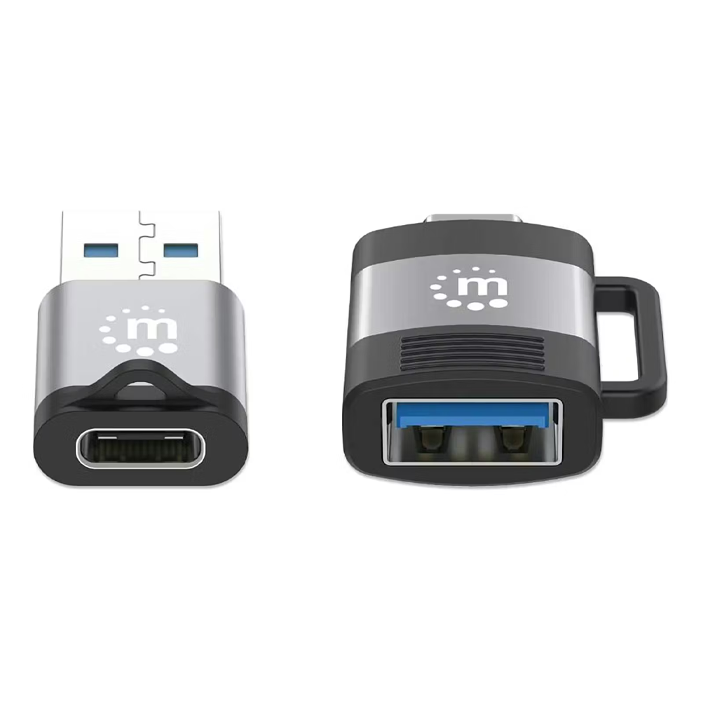Manhattan CV140 2-Piece Type-C to USB & USB to Type-C OTG Adapter Converter
