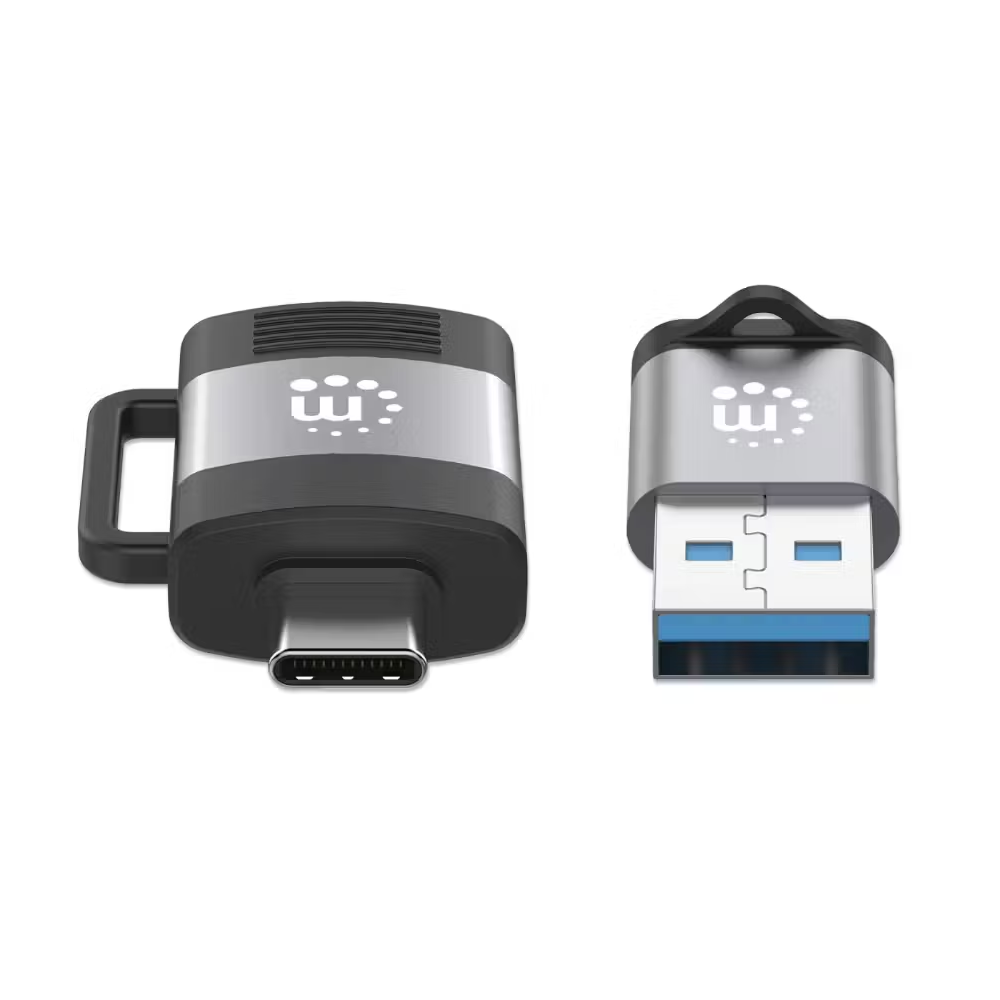 Manhattan CV140 2-Piece Type-C to USB & USB to Type-C OTG Adapter Converter