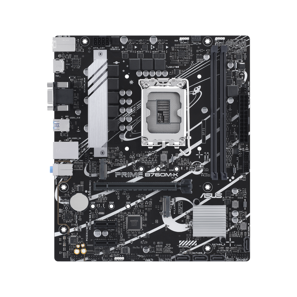 Motherboard Intel Asus Prime B760M-K DDR4 (LGA1700)