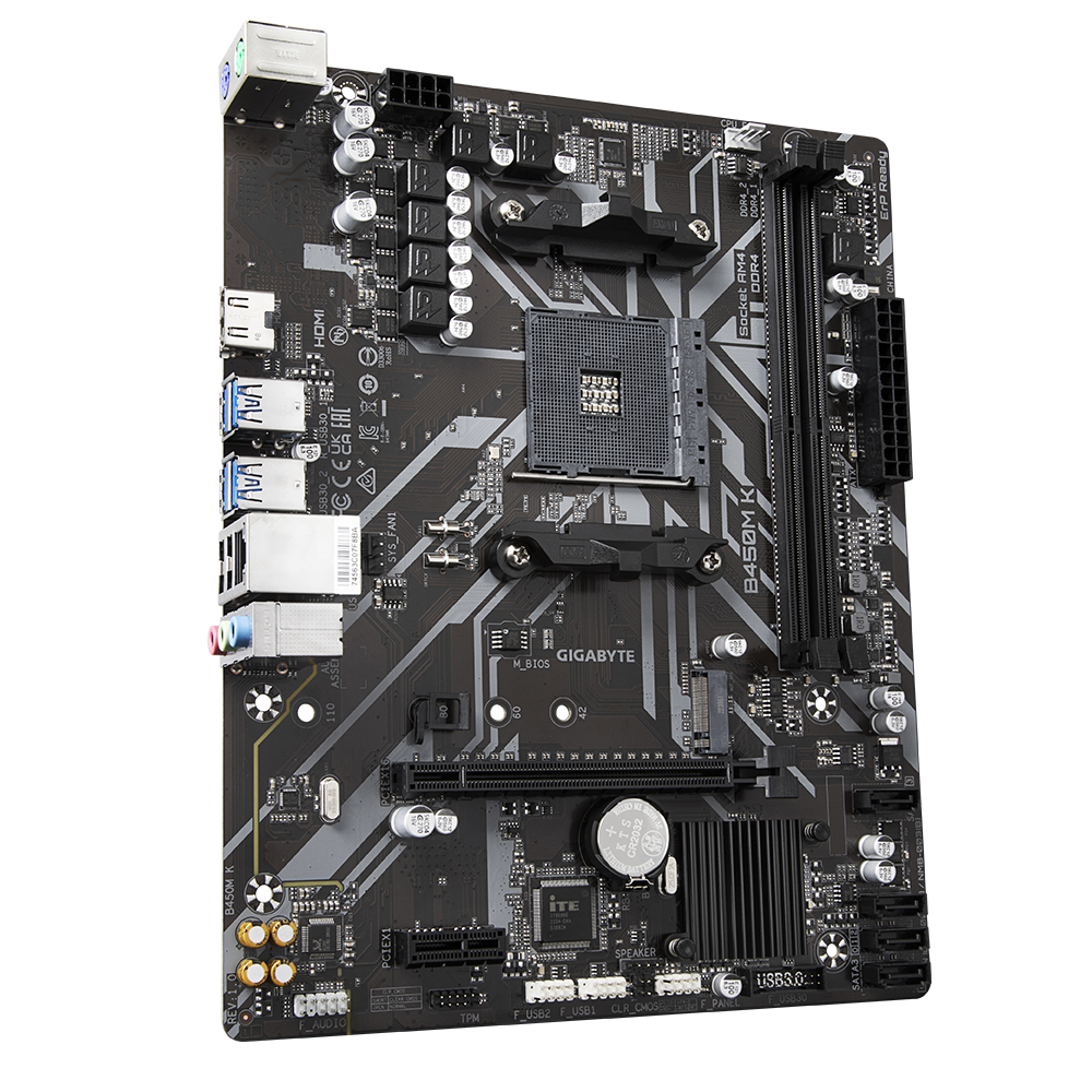 Motherboard AMD Gigabyte B450M K (AM4)