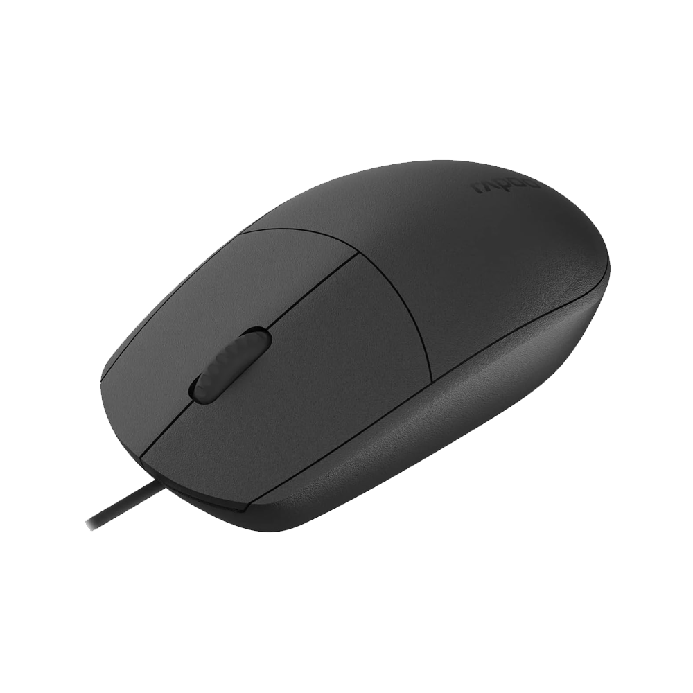 Rapoo N100C Type-C Wired Mouse - Black