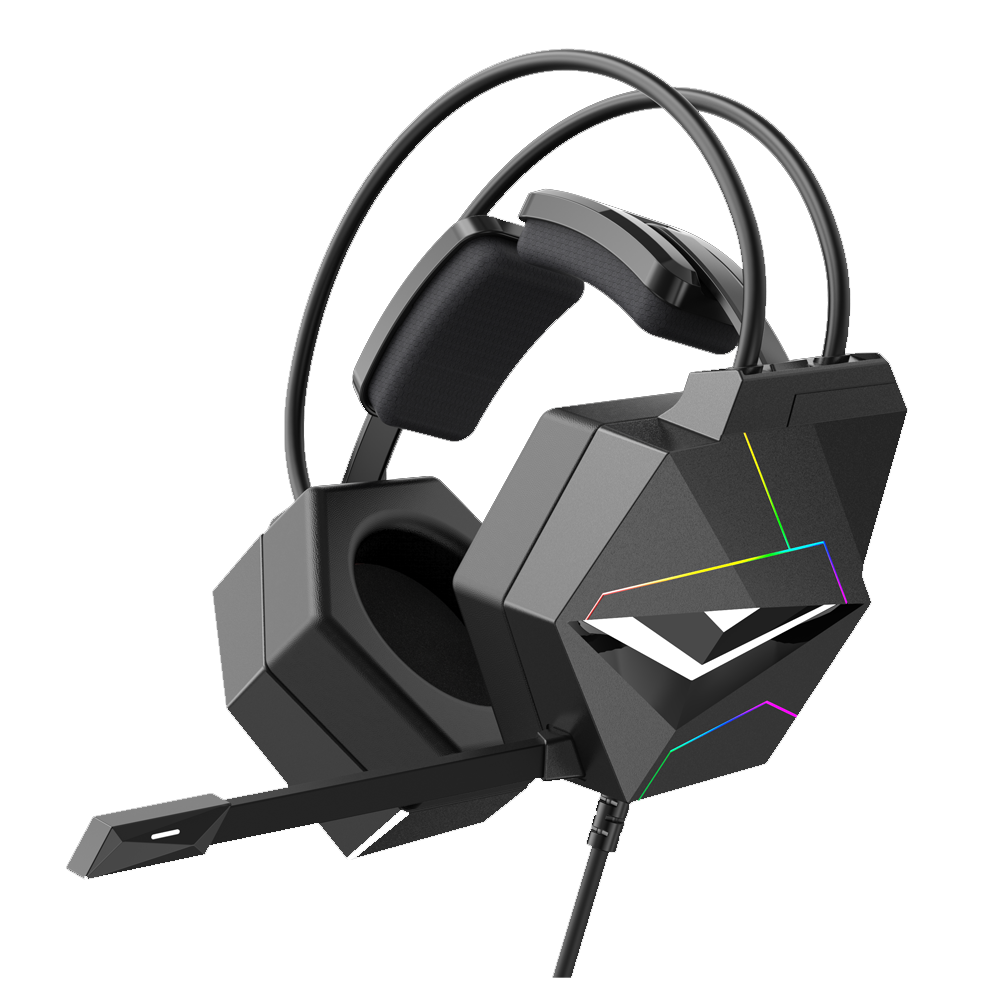 Onikuma X20 Wired RGB Gaming Headphone (One Socket 3.5mm With Converter + USB) - Black