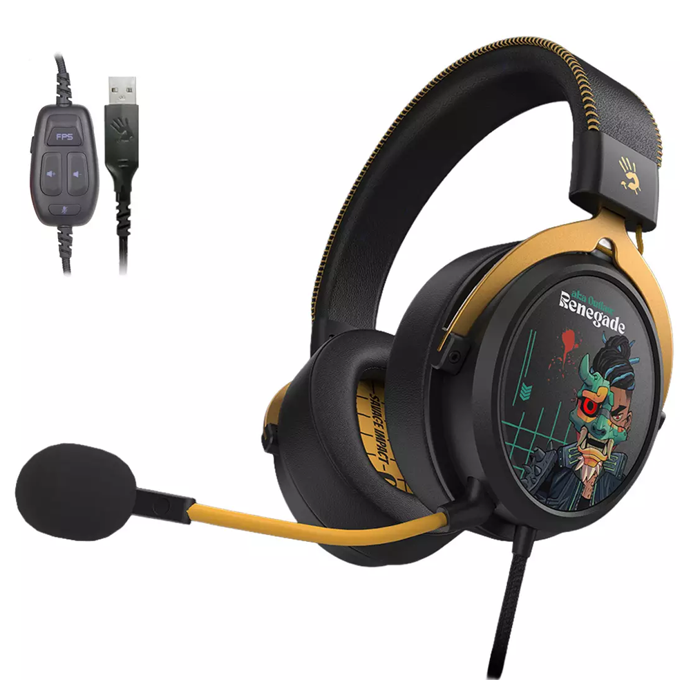 Bloody M595 HybridCore Wired Gaming Headphone (USB 2.0) - Renegade Midnight